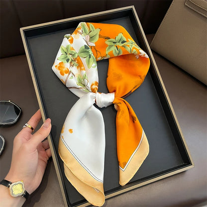 Foulard carré en soie