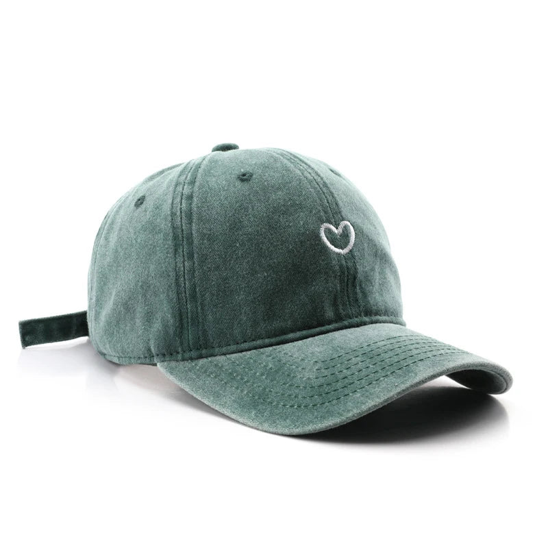 Casquette coeur vintage femme