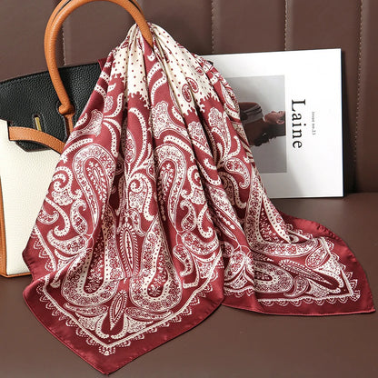 Foulard carré en soie