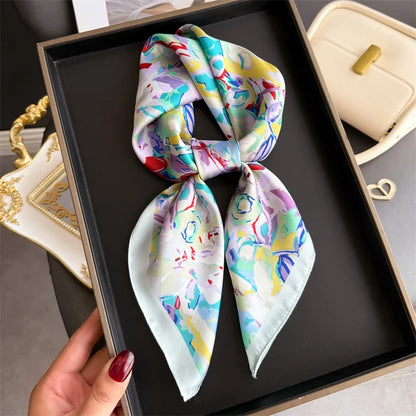 Foulard carré en soie