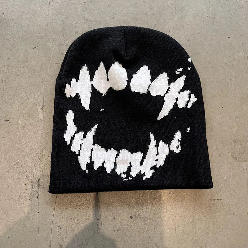 Bonnet streetwear noir et blanc Ma boutique