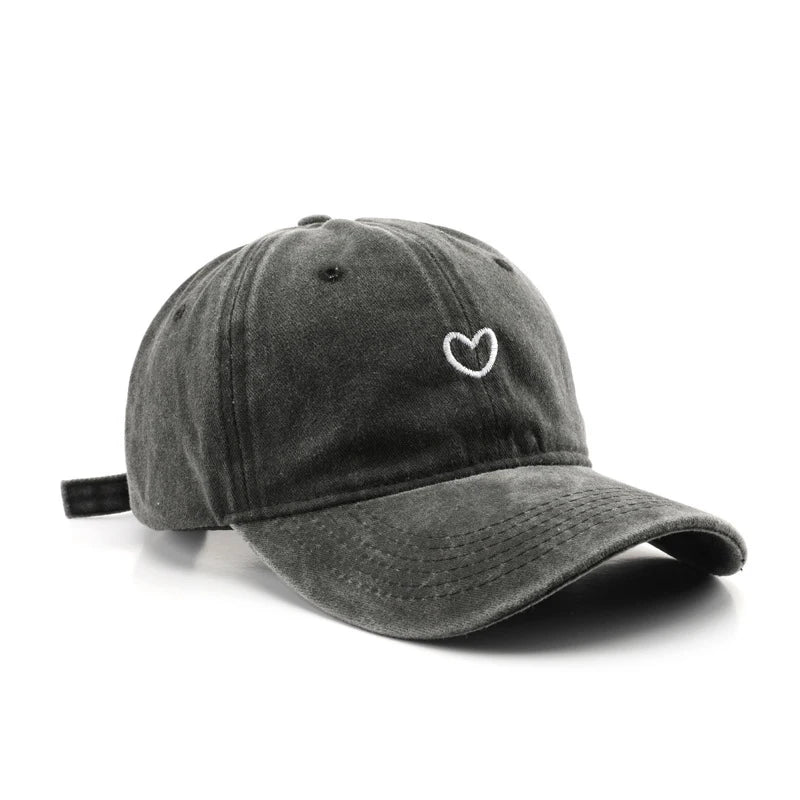 Casquette coeur vintage femme