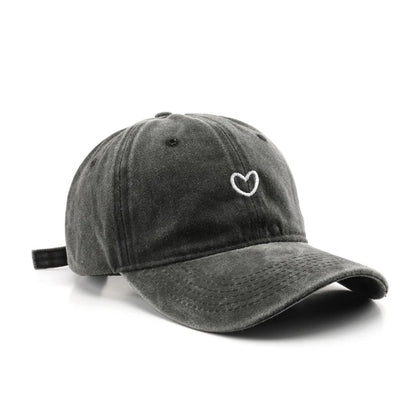 Casquette coeur vintage femme