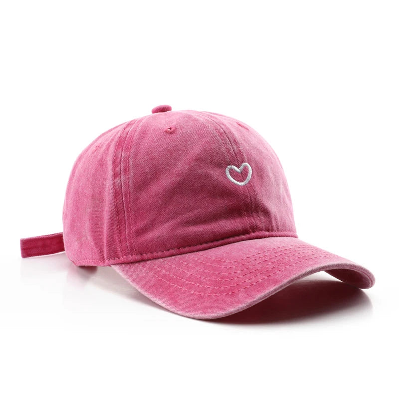 Casquette coeur vintage femme