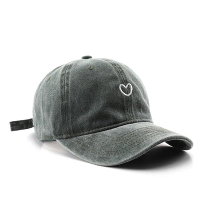 Casquette coeur vintage femme
