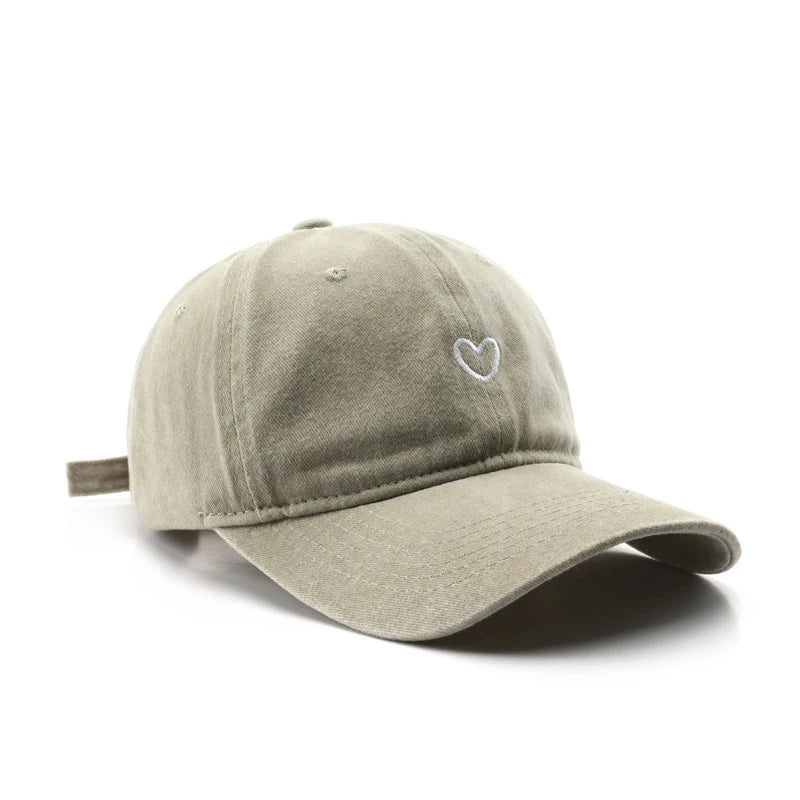 Casquette coeur vintage femme